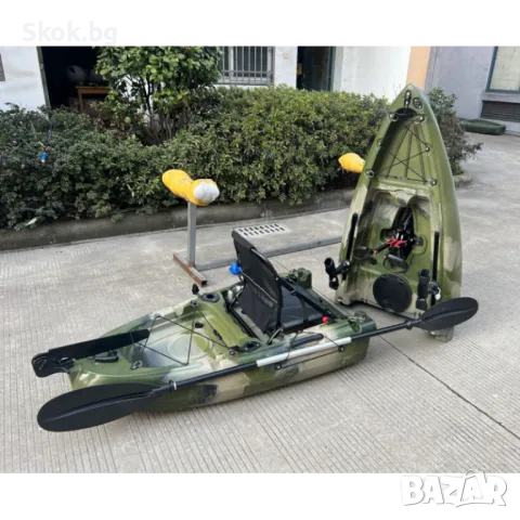 Каяк SCORPIO DUO PEDAL FLAP MODULAR - 2.76 метра - Едноместен – Sit-on-top, снимка 5 - Водни спортове - 49236618