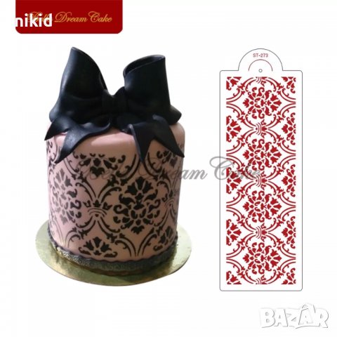 Голяма Дантела дамаска стенсил шаблон за спрей за торта украса Scrapbooking, снимка 2 - Други - 38619804