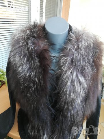 Луксозен елек от естествена кожа и Каскадна Лисица , снимка 3 - Елеци - 35735572