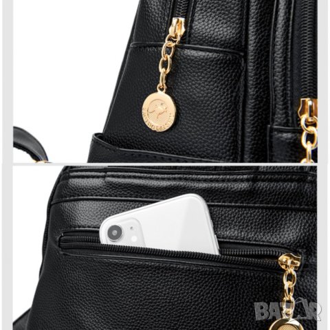 Дамска раница Baulu Black, снимка 14 - Раници - 40298467