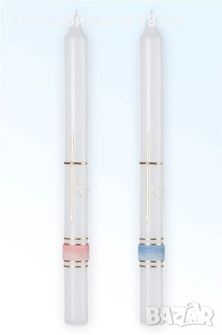 О'Candles Ритуална Бутикова Свещ За Кръщене, Сватба, Причастие, снимка 3 - Декорация за дома - 51999339