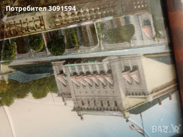   Германия 1920г-сувенир картина,картичка,снимка със седеф курпарк бад наухайм аден кенан бад наухай, снимка 9 - Антикварни и старинни предмети - 47890316