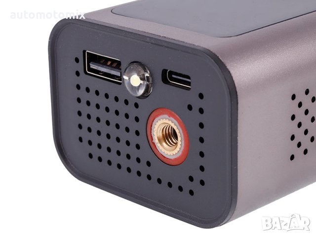 БЕЗЖИЧЕН ВЪЗДУШЕН КОМПРЕСОР, 150 PSI С ФЕНЕРЧЕ И POWER BANK ФУНКЦИЯ 2000 MAH - 63330, снимка 3 - Аксесоари и консумативи - 44198127