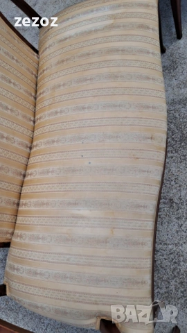 Ретро канапе и две кресла махагон, снимка 10 - Дивани и мека мебел - 53792083