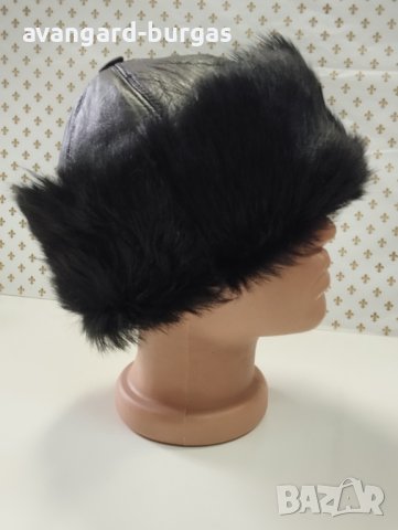 Дамска кожена шапка - 6 avangard-burgas , снимка 3 - Шапки - 44242251