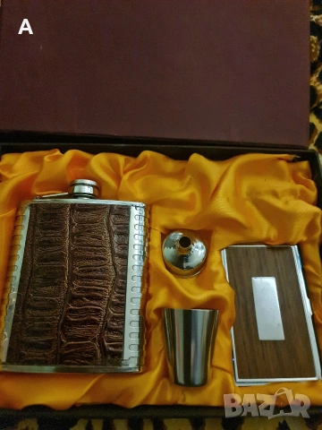 Луксозен мъжки комплект от Манерка,чашка ,фунийка и визитник, снимка 1 - Други - 53666513