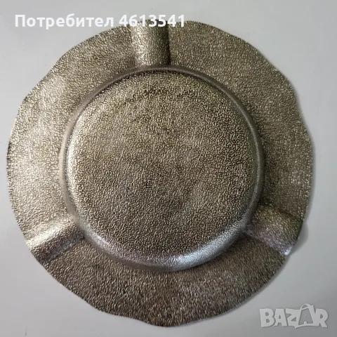 Автентичен соц пепелнин от епохата на социализма с три гнезда, снимка 5 - Антикварни и старинни предмети - 55899899