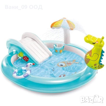 Надуваем детски басейн с пързалка и пръскалка , снимка 11 - Надуваеми играчки - 40810198