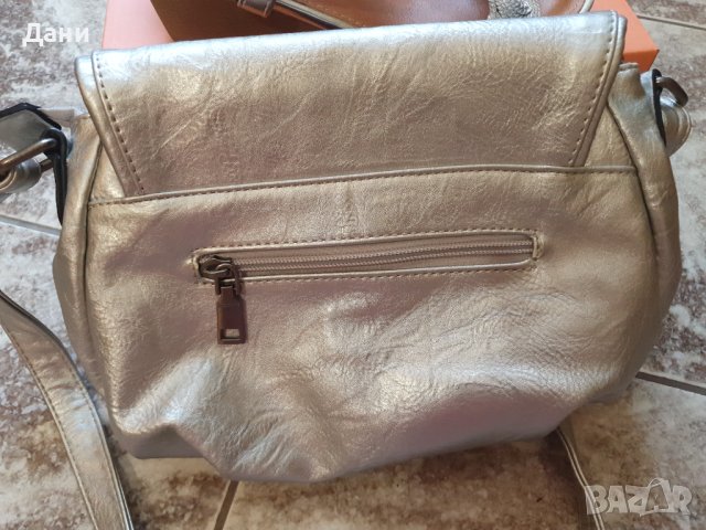 дамски сребристи сандали и чанта, снимка 3 - Сандали - 41923201