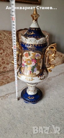 👑 Кралска китайска порцеланова ваза с капак 👑, снимка 18 - Вази - 50752146