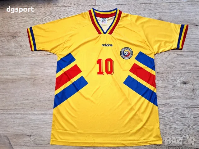 Футболна фланелка на Георге Хаджи Румъния ретро модел САЩ94!!!, снимка 2 - Футбол - 49678677