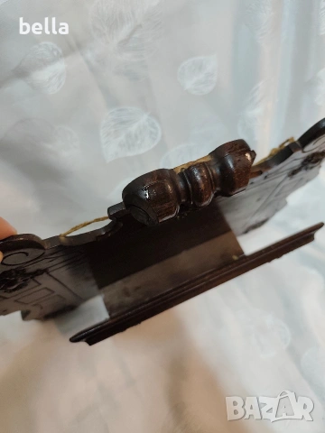 Антикварен стенен държач за вестници и списания (края на XIX / началото на XX век)., снимка 4 - Антикварни и старинни предмети - 53836157