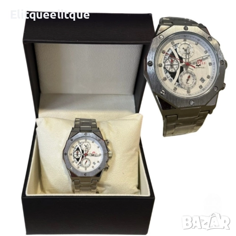 Луксозен мъжки часовник LEIYI с изключителен дизайн, снимка 5 - Мъжки - 52278035