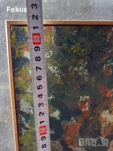 Страхотна голяма майсторска картина масло на платно, снимка 8 - Антикварни и старинни предмети - 53448887