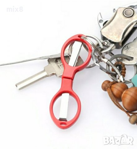 Малка сгъваема ножичка в черен цвят / ножица, снимка 3 - Екипировка - 38886703