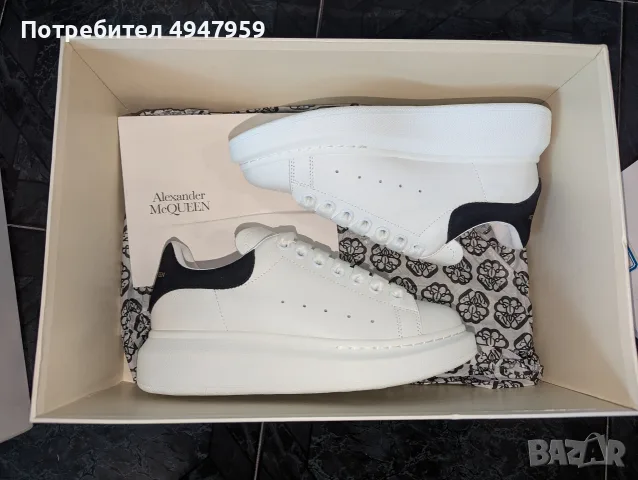 Alexander McQueen Oversized Sneakers No36! Снекърси Alexander McQueen Oversized от телешка кожа 390€, снимка 5 - Маратонки - 56057052