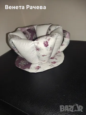 Текстилни чаши за кафе , снимка 7 - Декорация за дома - 48987171