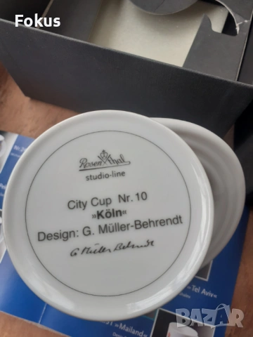 Колекционерска чаша порцелан - Rosenthal с кутия и книжка, снимка 4 - Антикварни и старинни предмети - 53500047