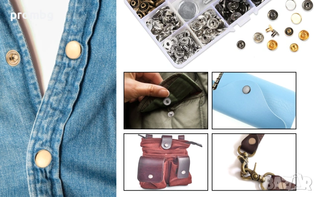 тик так копчета 120 бр, 6 цвята 12 мм, инструменти за монтаж, снимка 2 - Други инструменти - 46997837