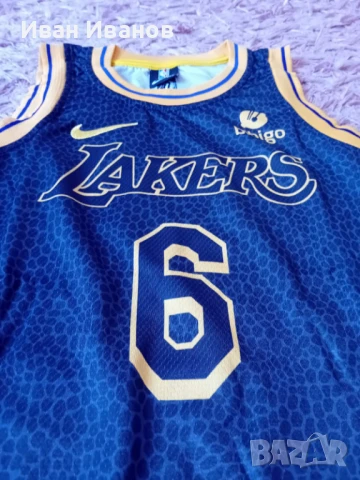 Чисто нов оригинален детски екип на Лос Анджелис Лейкърс-ЛеБрон Джеймс, снимка 6 - Детски тениски и потници - 50663179