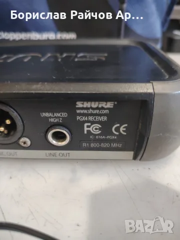 РЕСИВЪР Shure PGX4 800-820 Mhz, снимка 3 - Микрофони - 56090878