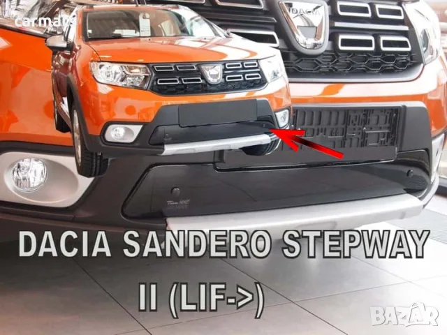 Зимен дефлектор (протектор) за решетка HЕКО за Dacia Sandero Stepway (2016+)