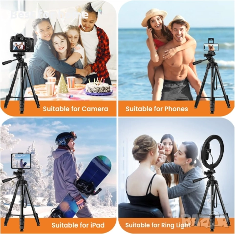 Статив за телефон, за камера с  Bluetooth дистанционно управление , снимка 2 - Чанти, стативи, аксесоари - 51561983