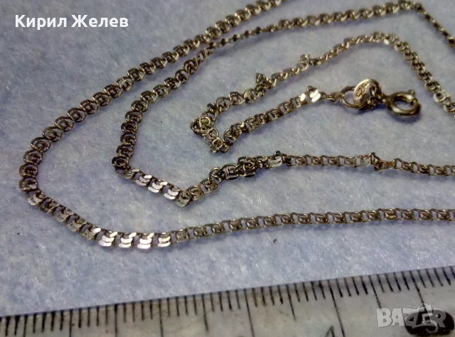 ФИН СРЕБЪРЕН ЛАНЕЦ СРЕБРО 925 КРАСИВА РЕТРО ПЛЕТКА Тип МЕЧА СТЪПКА РЪЧНА ИЗРАБОТКА 50230, снимка 2 - Колиета, медальони, синджири - 50531346