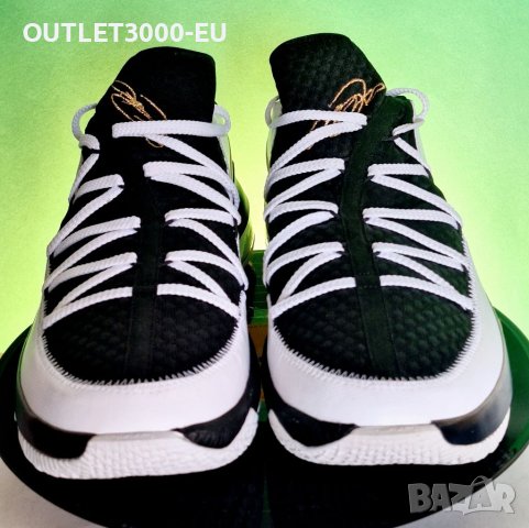 Nike Lebron XVII Low White Gold Swoosh , снимка 2 - Маратонки - 41882860