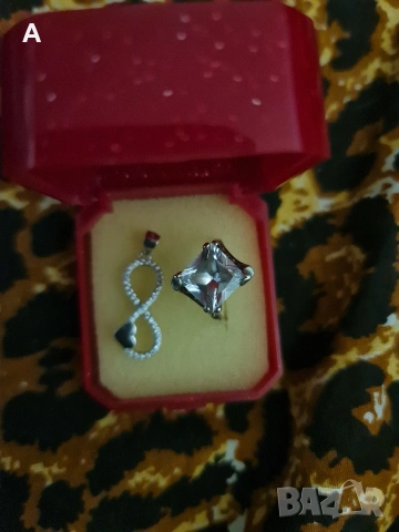 Сребърен пръстен с кристал и символа на безкрайността , снимка 2 - Пръстени - 53007186