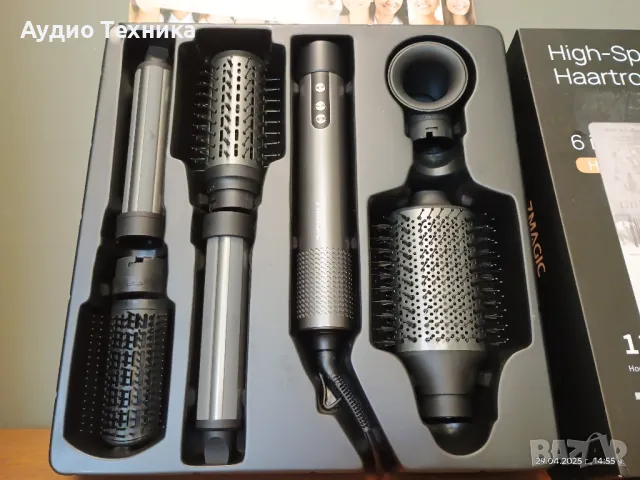 Цена -подарък! Четка-сешоар, стилизатор за коса с въздух. 6 в 1 с йонна технология., снимка 17 - Сешоари - 50098474