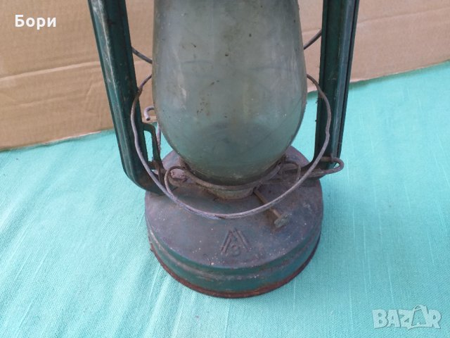 Стар газов фенер лампа, снимка 3 - Други ценни предмети - 34584745