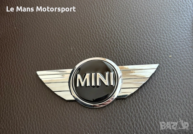Mini cooper предна,задна емблема 11,5х5 см R50, R52, R53, R55, R56, снимка 3 - Аксесоари и консумативи - 53466236