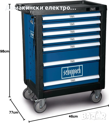 Автосервиз комплект инструменти количка от 263 части  Scheppach TW1000 домашен майстор