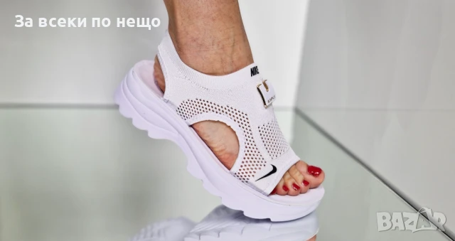 Nike Дамски Сандали Найк От 36 До 41 Номер - Бели Или Черни Код P824, снимка 8 - Сандали - 50830545
