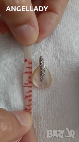  Сребърен комплект със седеф и циркони ., снимка 15 - Бижутерийни комплекти - 41979220