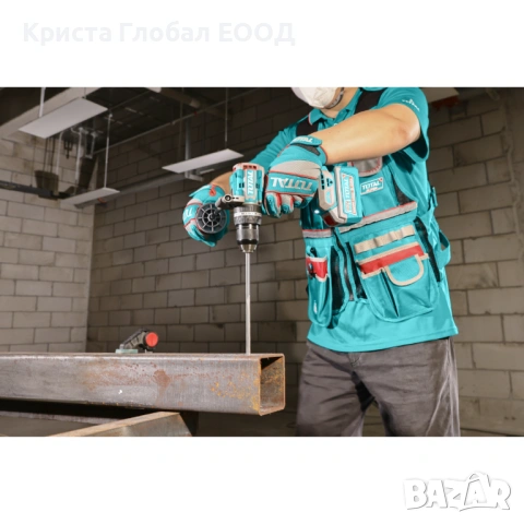 УДАРЕН Безчетков Винтоверт TOTAL Industrial 96Nm – Ver. 2026 (Jacobs Chuck), снимка 10 - Винтоверти - 53753342