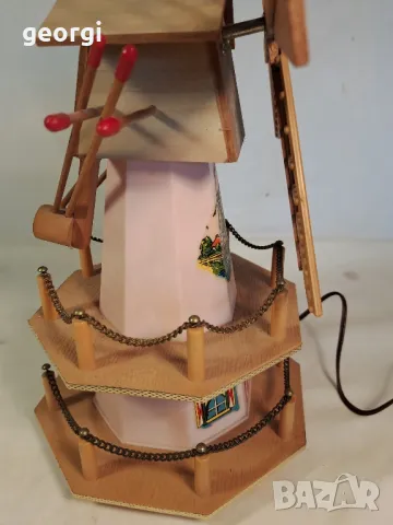 мудикална нощна лампа вятърна мелница 23/6, снимка 3 - Настолни лампи - 49663597