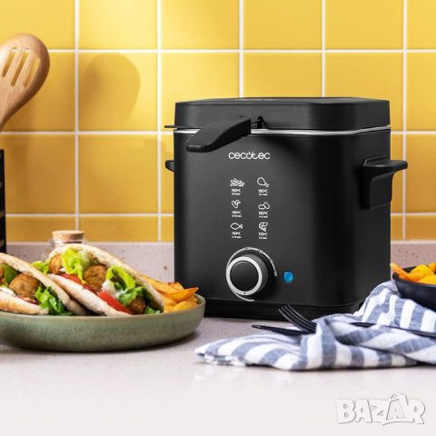 Фритюрник Cecotec CleanFry Advance 1500 Black 900 W 1,5 L, снимка 2 - Фритюрници - 41523161