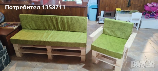 палет мебел, снимка 5 - Градински мебели, декорация  - 50698092