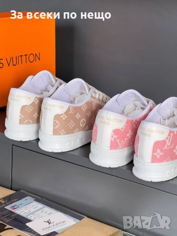 Louis Vuitton Дамски Бежови Маратонки👟Дамски Спортни Обувки Код E1107, снимка 4 - Маратонки - 52658087