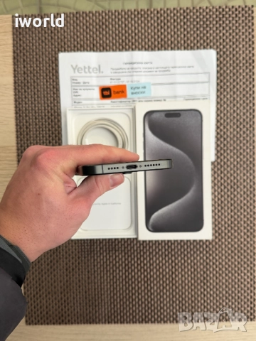 36м гаранция❗️ iPhone 15 Pro MAX ❗️Лизинг от 50лв/м ❗️BLACK Titanium❗️, снимка 11 - Apple iPhone - 52708767