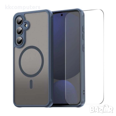 Samsung Galaxy S25 FE ENKAY PC + TPU/ MagSafe Удароустойчив Калъф и Протектор от закалено стъкло, снимка 2 - Калъфи, кейсове - 51832027