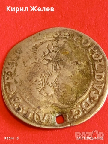 Сребърна монета 6 кройцера 1671г. Леополд първи Унгария за КОЛЕКЦИЯ 52995, снимка 9 - Нумизматика и бонистика - 53093864