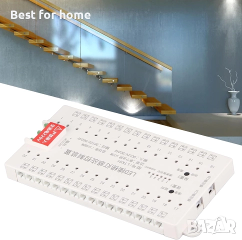 Интелигентен комплект за осветление на стълби със сензор за движение, 5 нива на яркост., снимка 2 - Други - 52530221