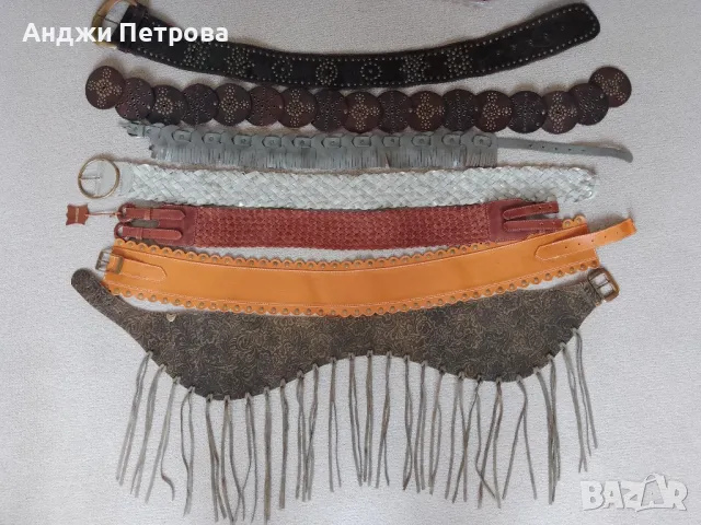 Нови широки колани от естествена кожа, снимка 1