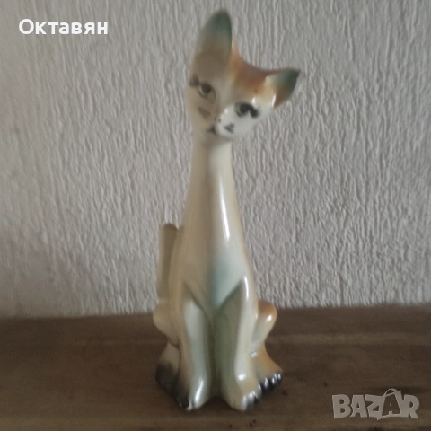 Порцеланова фигура,фигурка котка, снимка 7 - Статуетки - 53266121