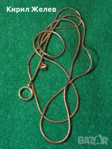 МНОГО ФИНО КРАСИВО и ПОЗЛАТЕНО СИНДЖИРЧЕ със СКЪПОЦЕННИ КАМЪЧЕТА ВЕРИЖКА КОЛИЕ НАКИТ ПОЗЛАТА 37851, снимка 3 - Колиета, медальони, синджири - 35364543