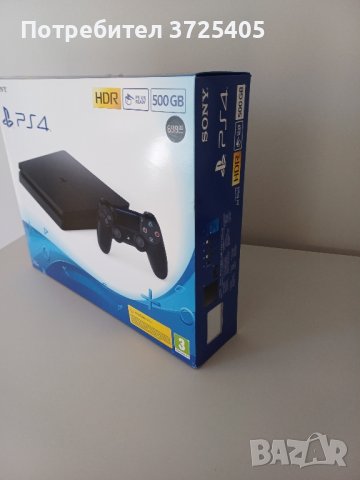 Sony Playstation 4 Slim (PS4), 500 GB + Два джойстика, снимка 3 - PlayStation конзоли - 44160144