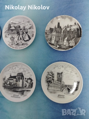 Немски мини чинийки порцеланови, снимка 9 - Антикварни и старинни предмети - 53479945